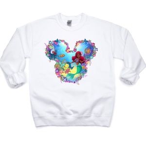 Little Mermaid Custom Made Crewneck Sweater